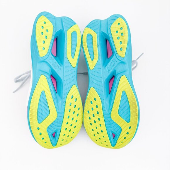 HOKA Women's Mach X 2 frost / electric aqua - Picture 10 of 11